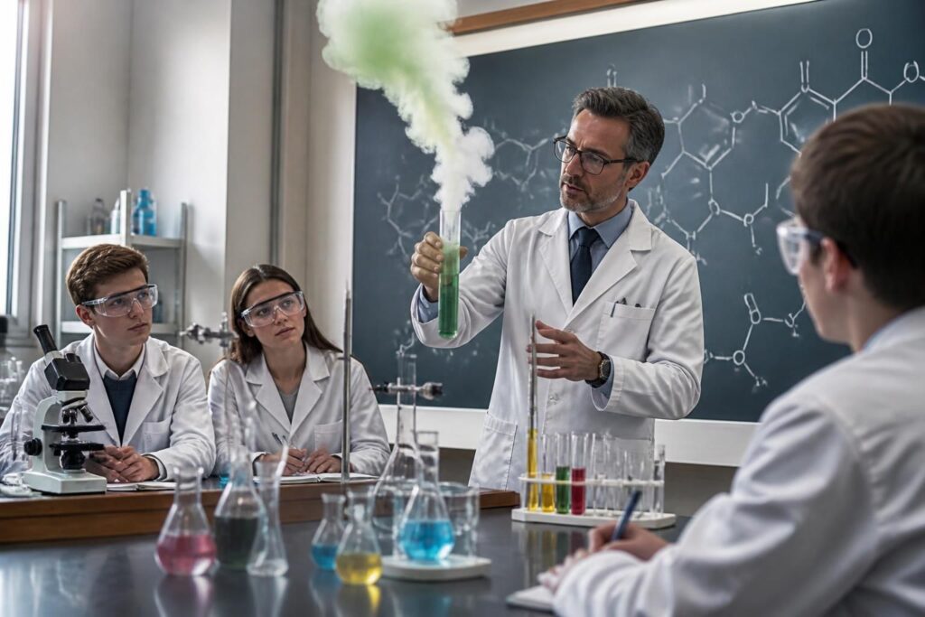 découvrez chemical lesson et chemistry lessons, la série et les ressources incontournables pour maîtriser la chimie de manière claire et ludique.