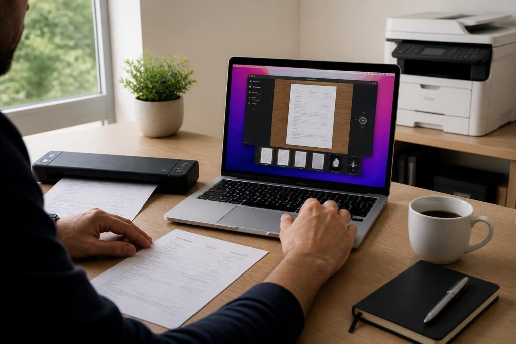 découvrez comment scanner facilement vos documents sur macbook air et pro, avec des astuces simples pour capturer et gérer vos fichiers en toute simplicité.
