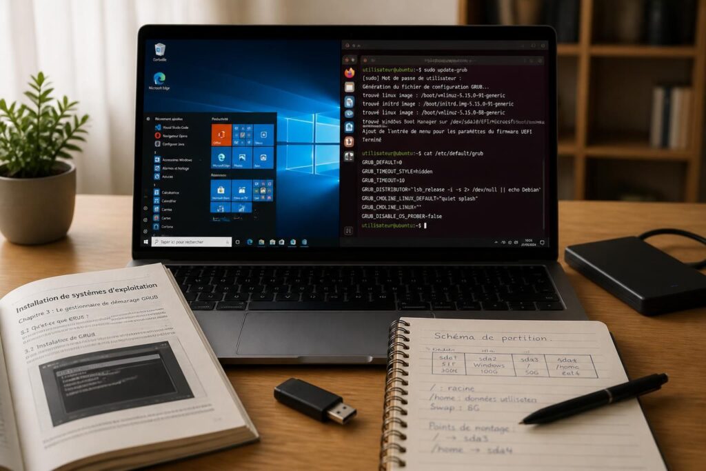 découvrez comment installer un dualboot windows linux et résoudre les problèmes fréquents liés à grub pour un démarrage sécurisé et fluide.