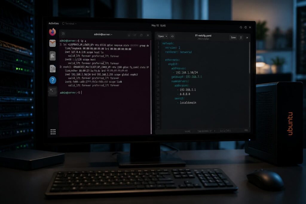 apprenez à configurer une adresse ip statique sur un serveur ubuntu 22.04 en utilisant netplan, pour une connexion réseau stable et personnalisée sous linux.