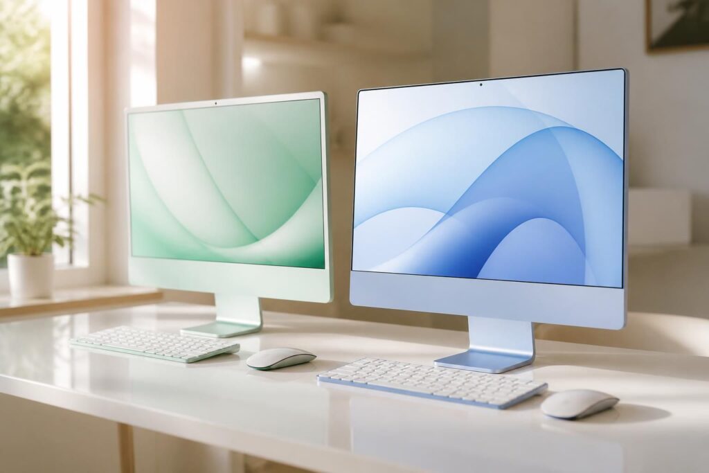 découvrez les caractéristiques détaillées de l'imac 24 pouces et suivez l'évolution des modèles m1 et m4, alliant design élégant et performances innovantes.