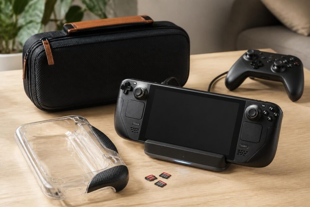 découvrez les accessoires indispensables pour optimiser votre steam deck et améliorer votre expérience de jeu avec style et fonctionnalité.