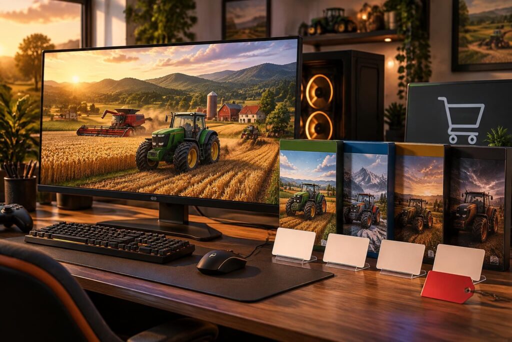 comparez les prix et les versions de farming simulator 25 sur pc, découvrez où l’acheter et trouvez le meilleur tarif en ligne.