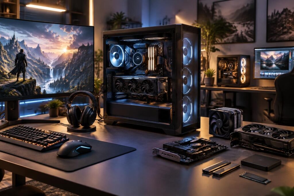 découvrez comment choisir un pc gamer selon votre budget et vos besoins : processeur, carte graphique, mémoire vive et composants essentiels.